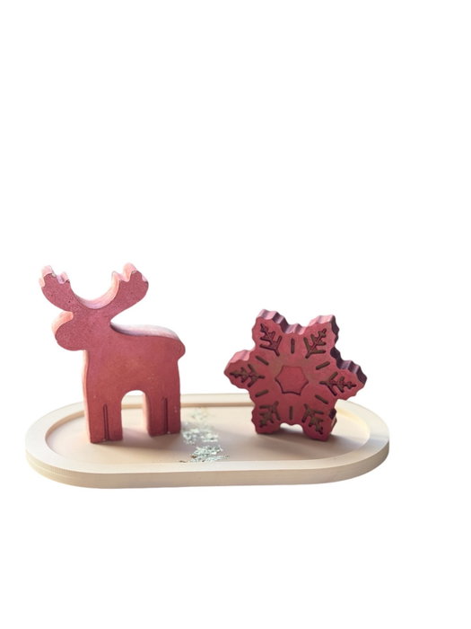 Aberto Design Christmas Stone Set3 Rojo